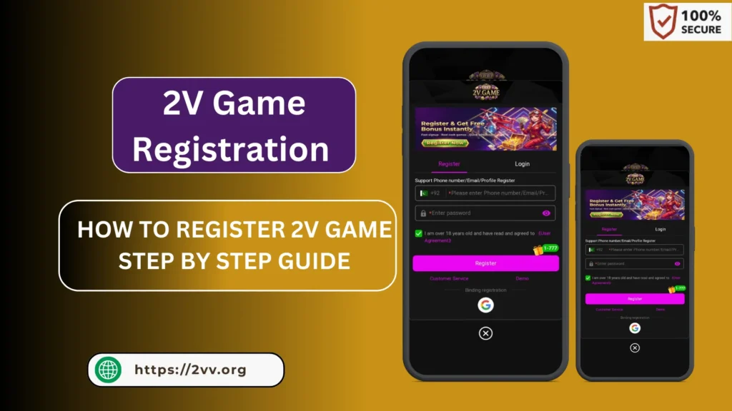 2V Game Register & login